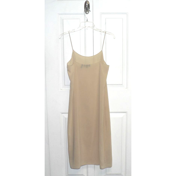 Theory Women's Sleeveless Spaghetti Strap Polyester Under Slip Cream Size 4 SM - Picture 3 of 4